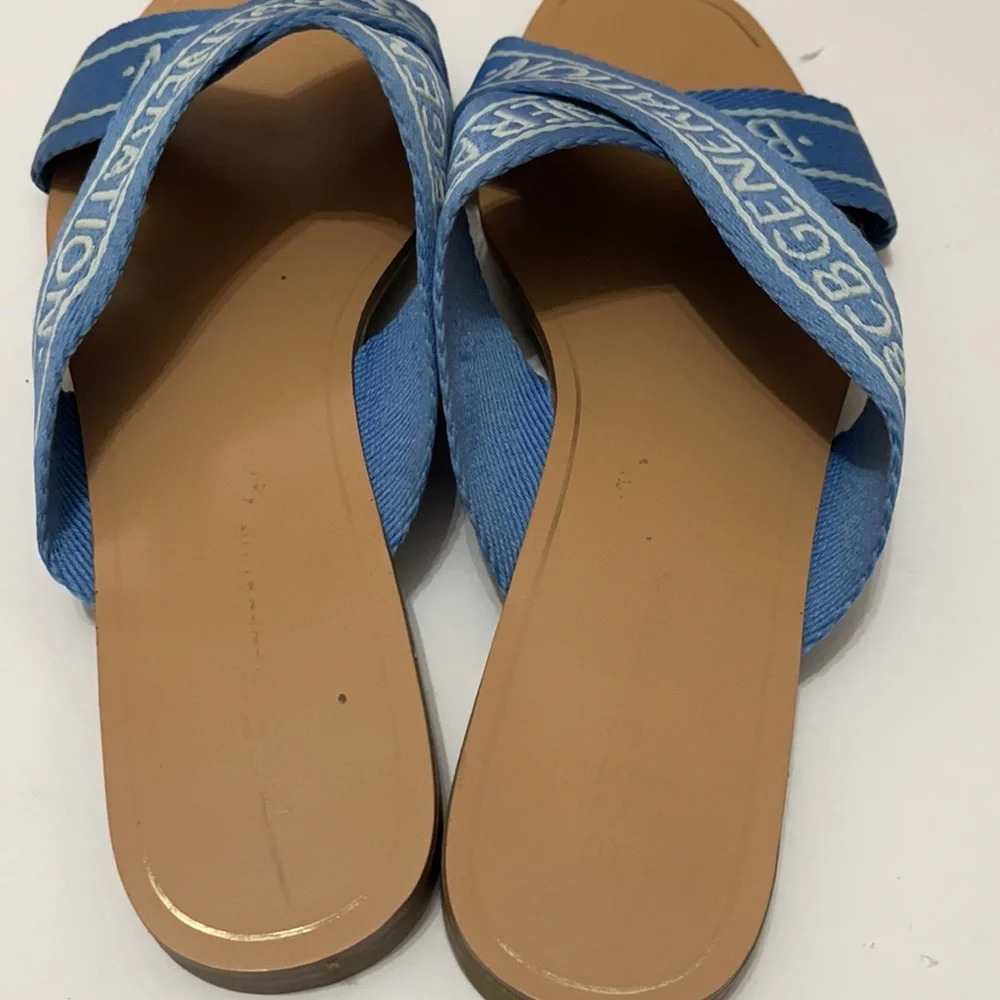 BCBGeneration blue flat Sandals sz 9 - Picture 10 of 12